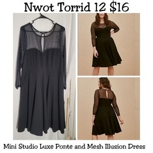 Torrid black dress 12